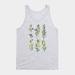 Peace Offering - Watercolour Olive Branches Tank Top